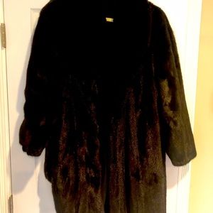 Chocolate mink coat